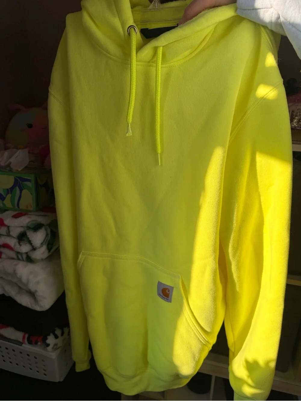 Carhartt Neon Yellow Crewneck Hoodie
